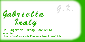 gabriella kraly business card