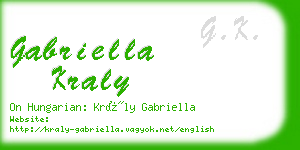 gabriella kraly business card
